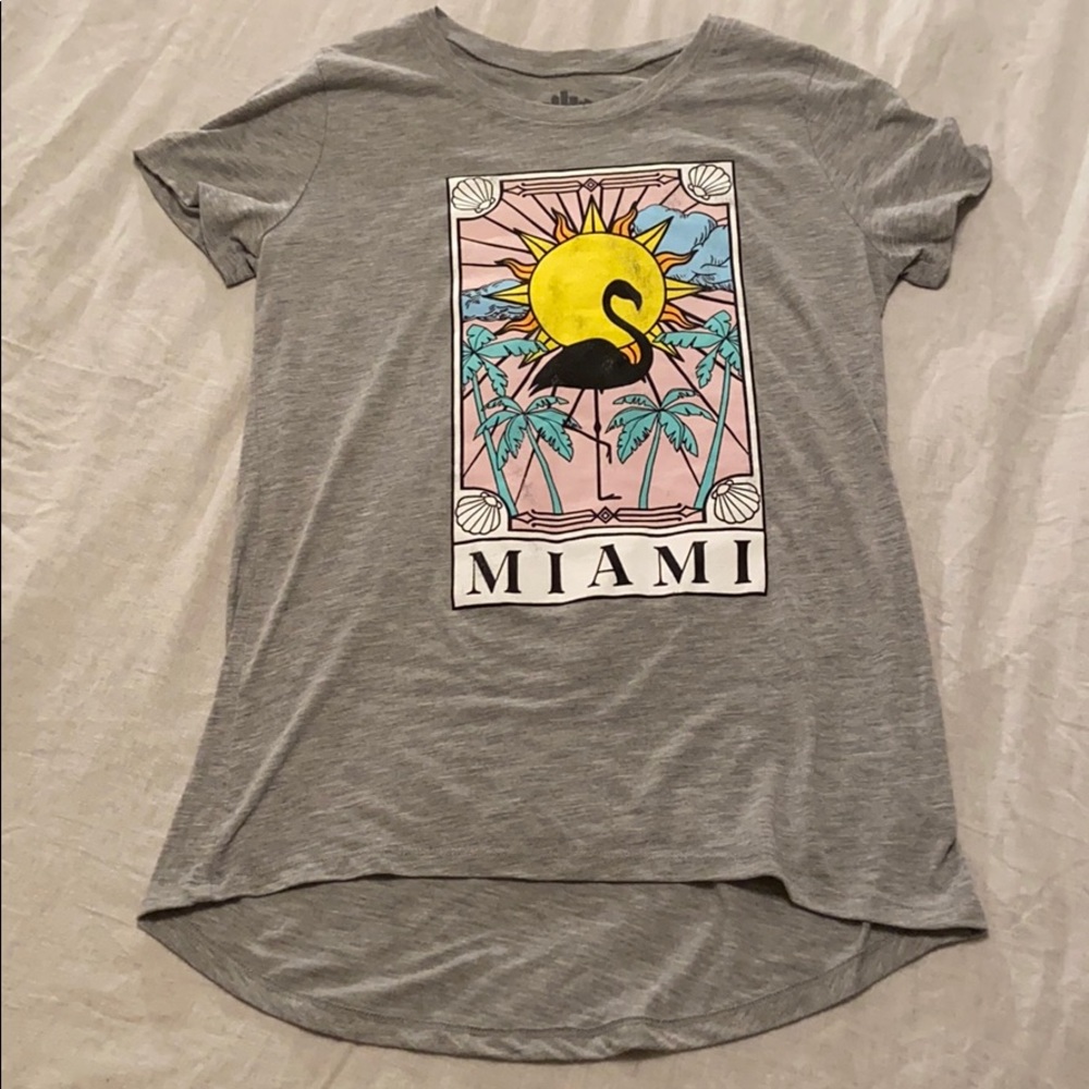 Gray Miami tee
